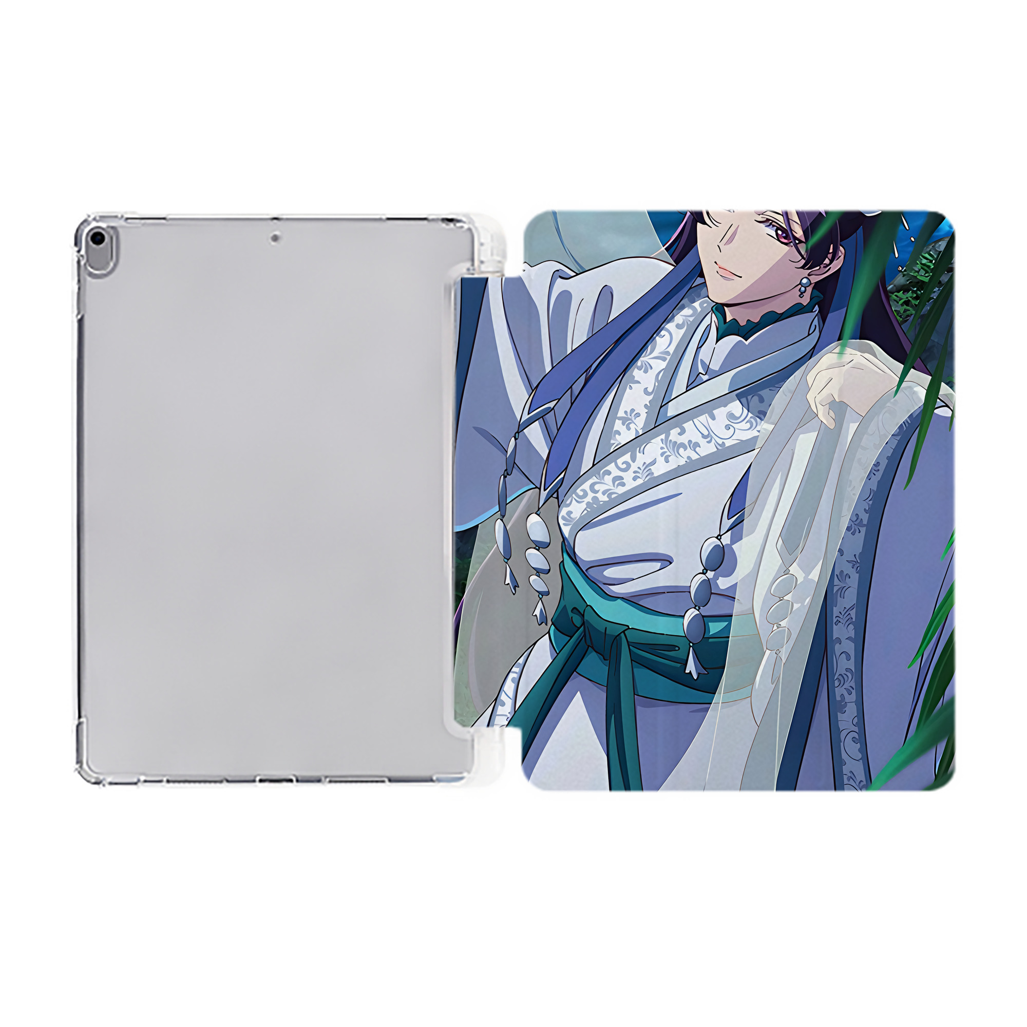 （画像用） 薬屋のひとりごと The Apothecary Diaries IPad ケース ペン収納付き 三つ折りスタンド PUレザー×シリコン 対応機種9.5/10.5/10.9インチ